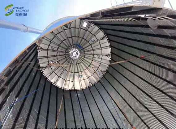 臨沂鋼板倉糧情檢測(cè)系統(tǒng)安裝調(diào)試完成