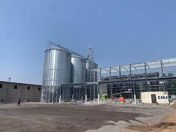 青島金公社6臺1500噸鋼板倉項目